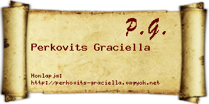 Perkovits Graciella névjegykártya